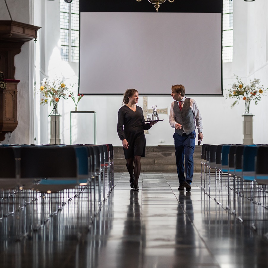 Geertekerk Theateropstelling met scherm