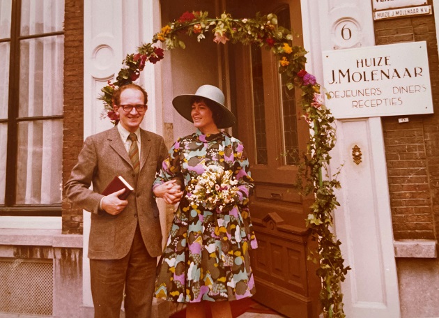 Bruiloft Henk Schinkel & Sytske Scheltema 1972